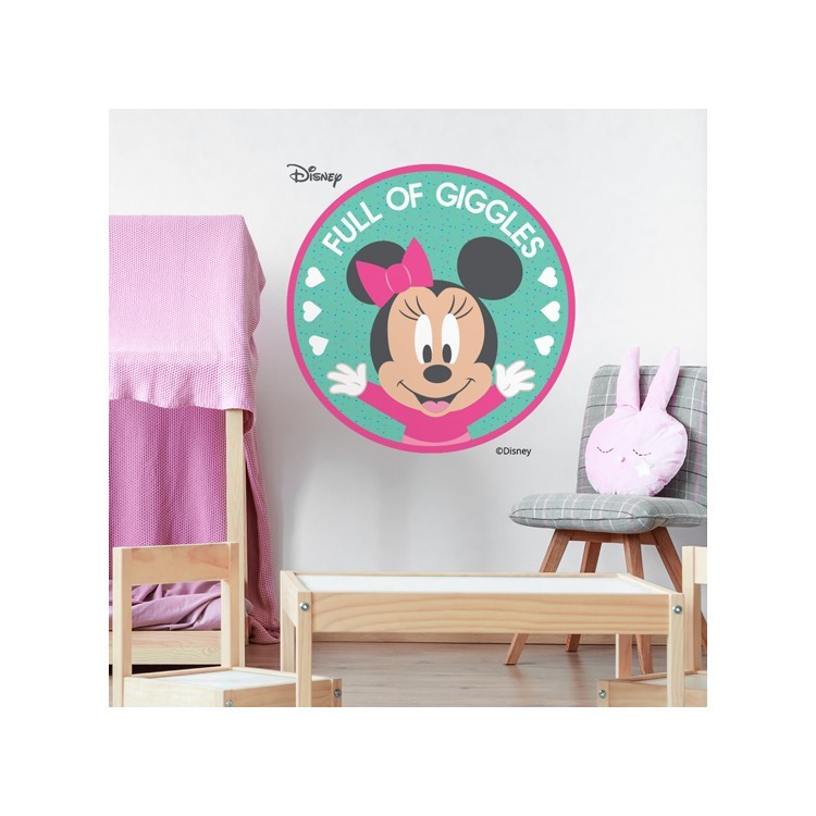 Αυτοκόλλητο Τοίχου full of giggles, Minnie Mouse
