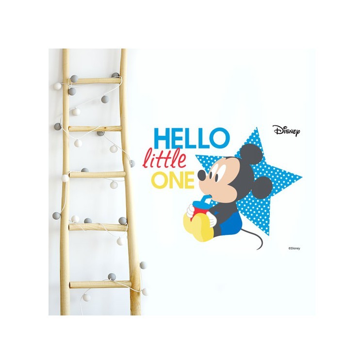 Αυτοκόλλητο Τοίχου Hello Mickey Mouse