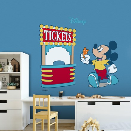 Tickets, Mickey Mouse Αυτοκόλλητο Τοίχου