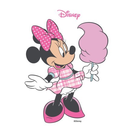 Minnie Mouse τρώει μαλλί της γριάς