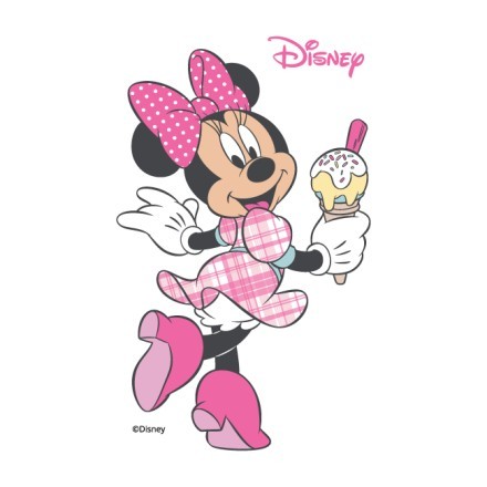 Minnie Mouse τρώει παγωτό