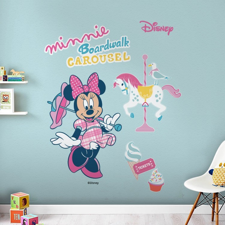 Αυτοκόλλητο Τοίχου Carousel, Minnie Mouse