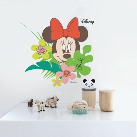 Minnie Mouse,Flowers! Αυτοκόλλητο Τοίχου