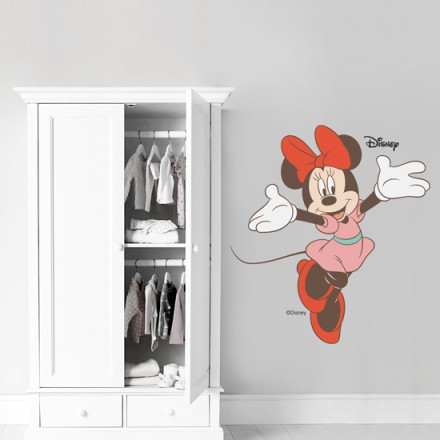 Happy Minnie Mouse Αυτοκόλλητο Τοίχου