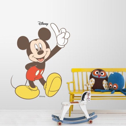 Happy Mickey Mouse Αυτοκόλλητο Τοίχου