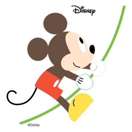 Mickey Mouse jumps