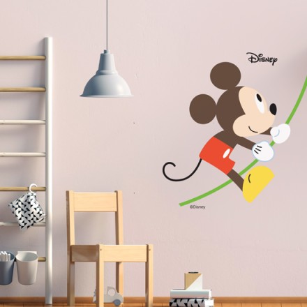 Mickey Mouse jumps Αυτοκόλλητο Τοίχου