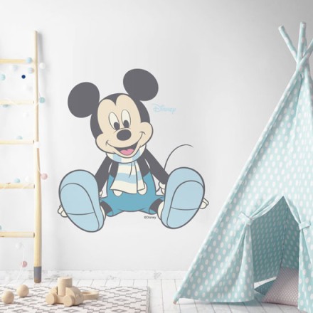 Blue Mickey Mouse Αυτοκόλλητο Τοίχου