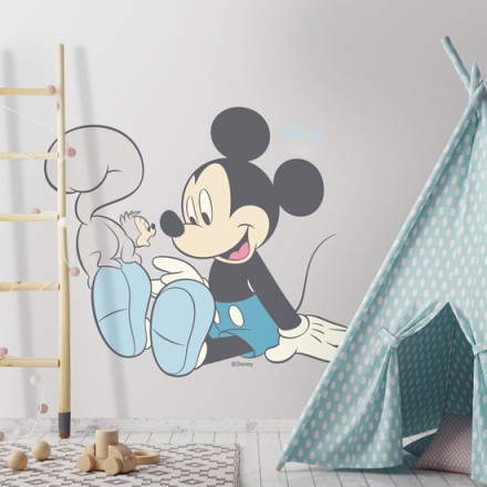 Blue Mickey Mouse!! Αυτοκόλλητο Τοίχου