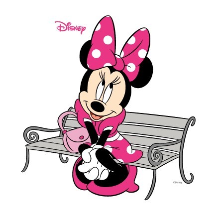 H Μinnie Mouse κάθεται σε παγκάκι!