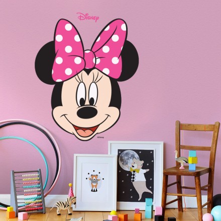 Το πρόσωπο της Μinnie Mouse! Αυτοκόλλητο Τοίχου