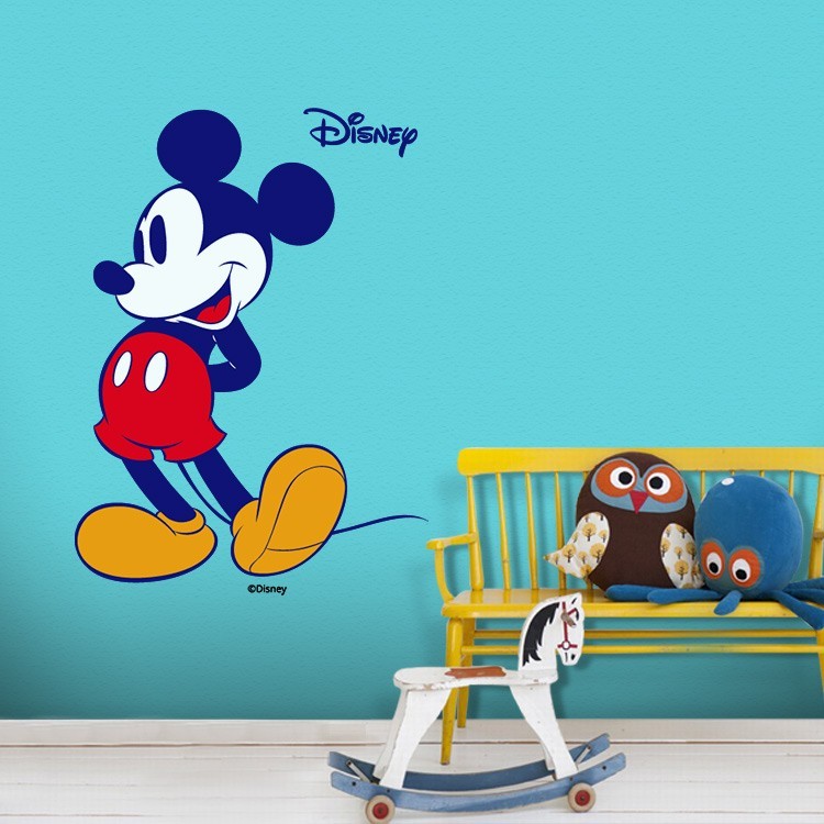 Αυτοκόλλητο Τοίχου Mickey Mouse, χαρούμενος και γλυκός