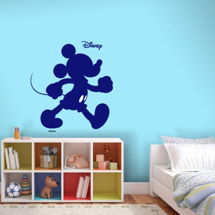 O Mickey Mouse περπατάει χαρούμενος Αυτοκόλλητο Τοίχου