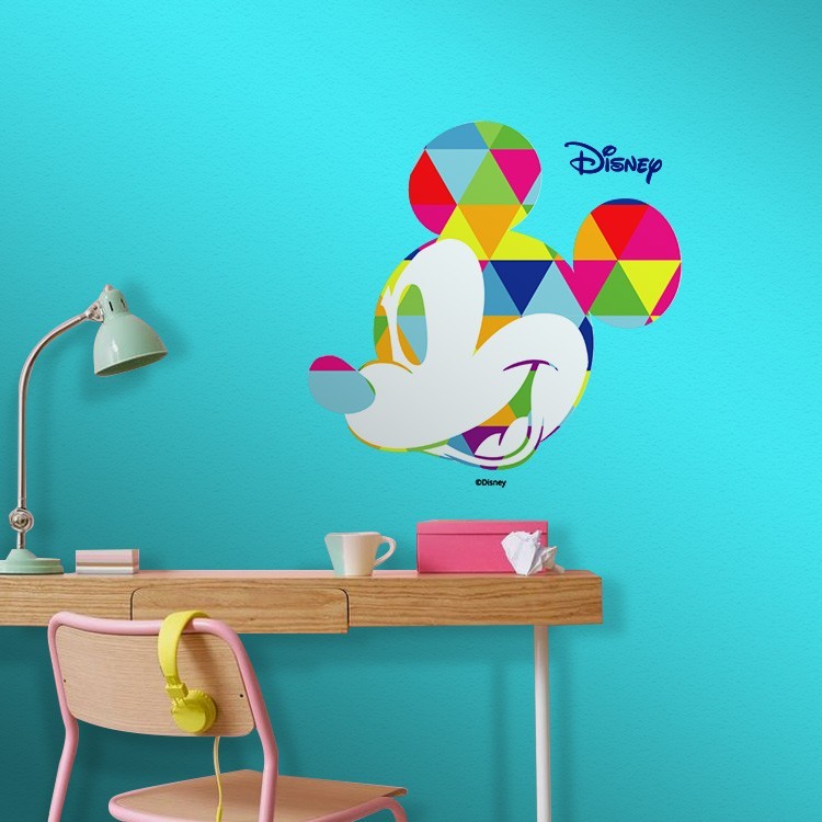 Αυτοκόλλητο Τοίχου Colourful Mickey Mouse