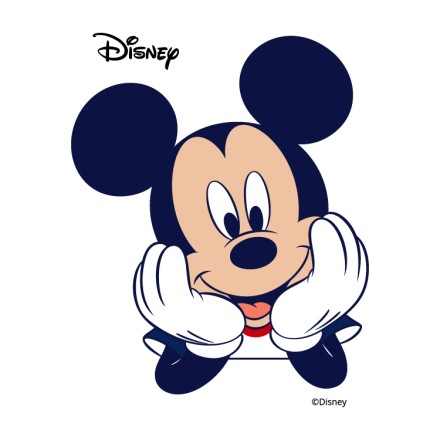 Mickey Mouse χαμογελάει χαρούμενα