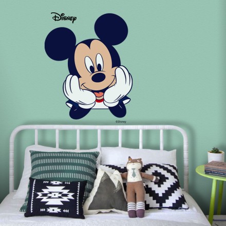 Mickey Mouse χαμογελάει χαρούμενα Αυτοκόλλητο Τοίχου