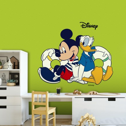 Mickey Mouse & Donald Duck Αυτοκόλλητο Τοίχου