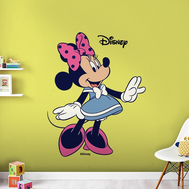 Αυτοκόλλητο Τοίχου Minnie Mouse όμορφη και γλυκιά
