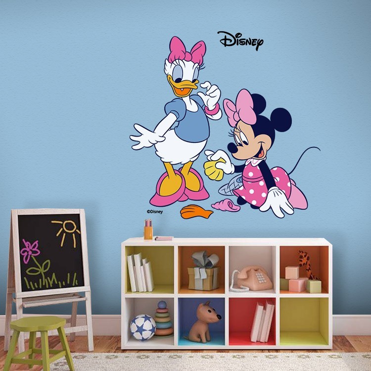 Αυτοκόλλητο Τοίχου Daisy Duck & Minnie Mouse,καλές φίλες