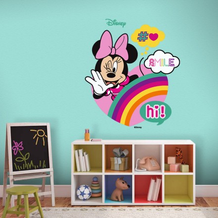 Smile! Hi, Minnie Mouse Αυτοκόλλητο Τοίχου