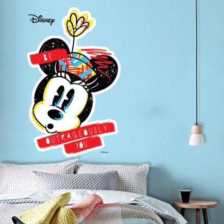 Retro Minnie Mouse! Αυτοκόλλητο Τοίχου