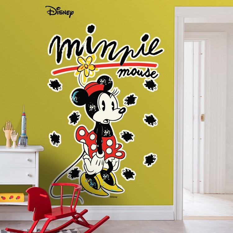 Αυτοκόλλητο Τοίχου Minnie Mouse!