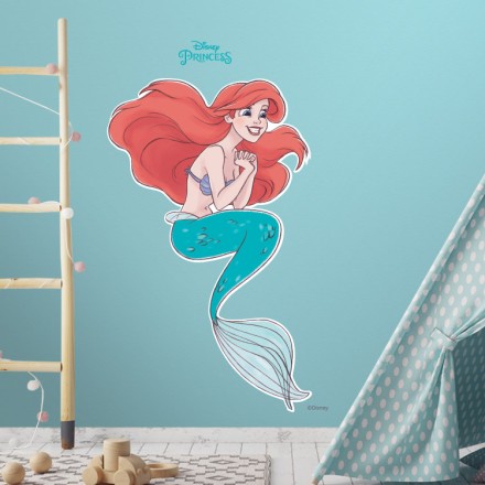 Η Πριγκίπισσα Ariel! Αυτοκόλλητο Τοίχου
