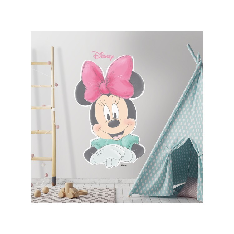 Αυτοκόλλητο Τοίχου Happy Minnie Mouse!