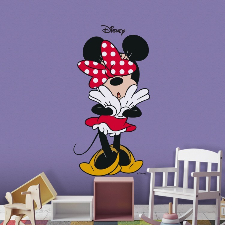 Αυτοκόλλητο Τοίχου Παιχνιδιάρα Minnie Mouse!
