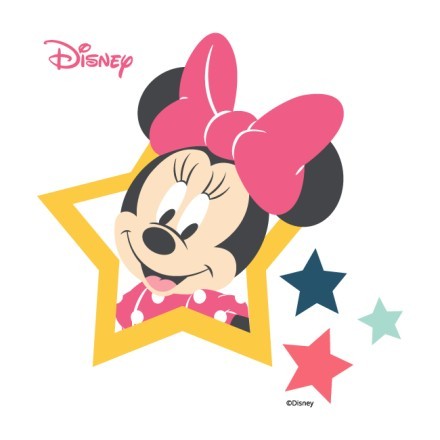 Minnie Mouse with stars