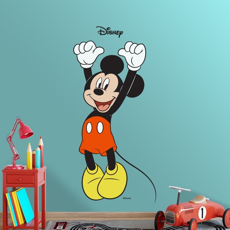 Αυτοκόλλητο Τοίχου Χαρούμενος Mickey Mouse!