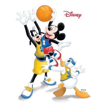 Mickey & friends play basketball