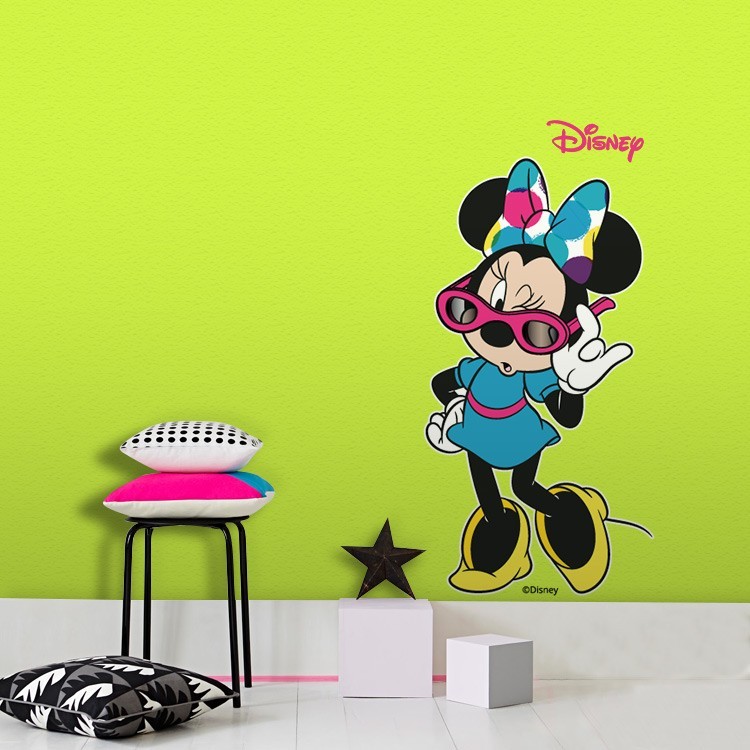 Αυτοκόλλητο Τοίχου Minnie Mouse κλείνει το μάτι