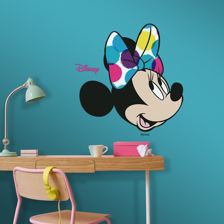 Αυτοκόλλητο Τοίχου Minnie Mouse χαρούμενη