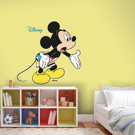 Mickey Mouse είναι απορημένος Αυτοκόλλητο Τοίχου