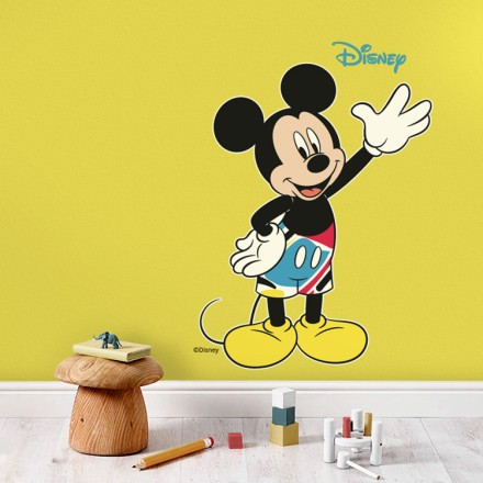 Hi Mickey Mouse Αυτοκόλλητο Τοίχου