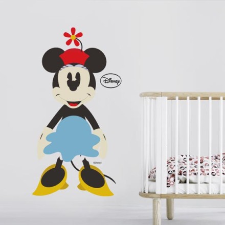 Minnie Mouse με όμορφο φορεματάκι Αυτοκόλλητο Τοίχου