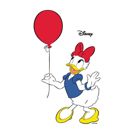 Daisy Duck with the balloon