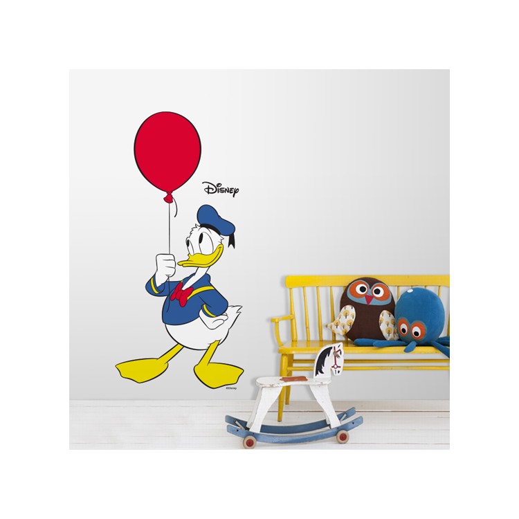 Αυτοκόλλητο Τοίχου Donald Duck with his balloon