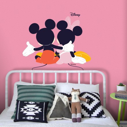 Minnie & Mickey Mouse Αυτοκόλλητο Τοίχου