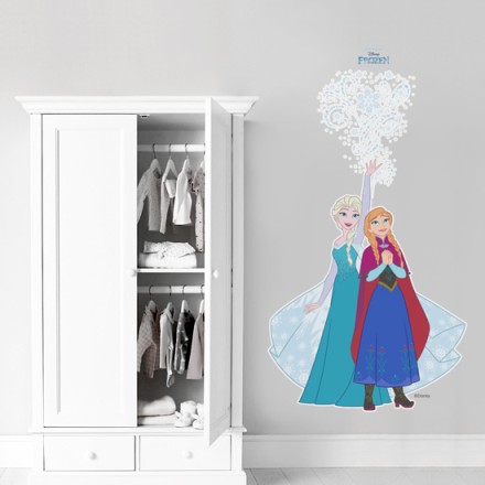 Elsa and Anna, Frozen Αυτοκόλλητο Τοίχου