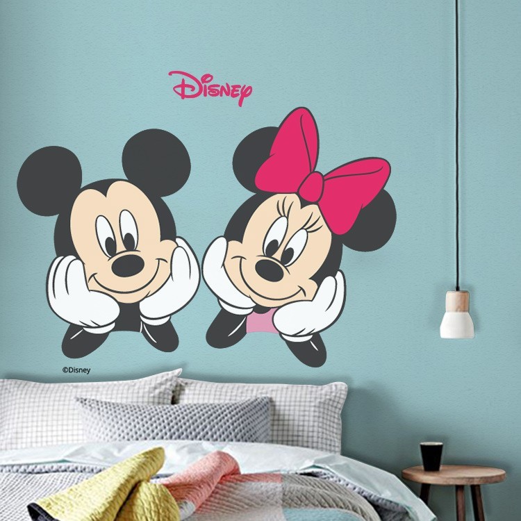 Αυτοκόλλητο Τοίχου Mickey and Minnie Mouse