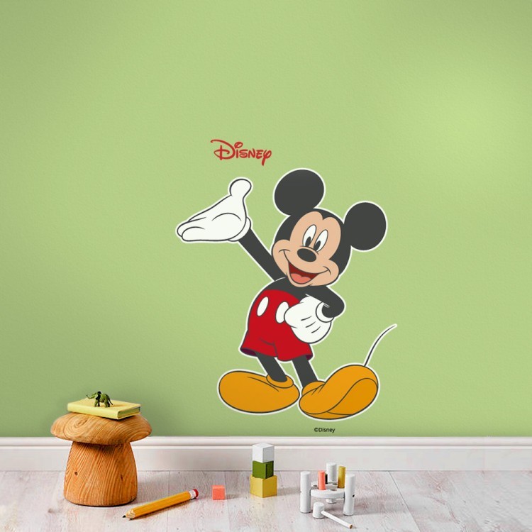Αυτοκόλλητο Τοίχου Γεια σου Mickey Mouse