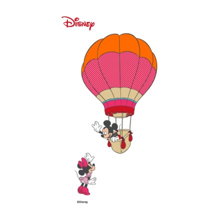 Ο Mickey , η Μinnie και το αερόστατο