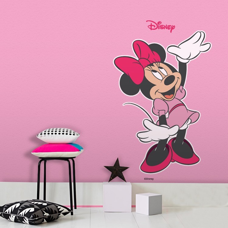 Αυτοκόλλητο Τοίχου Γειά σου Minnie Mouse!
