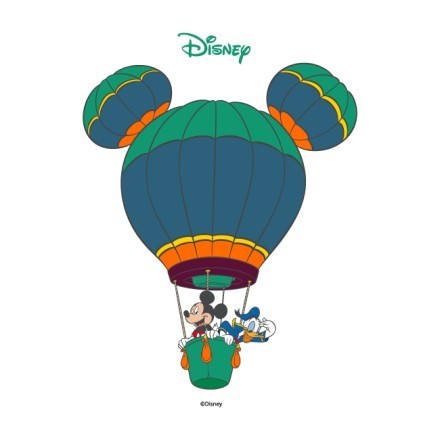 Ο Mickey και ο Donald σε αερόστατο