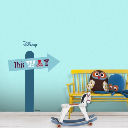 This Way, Mickey Mouse Αυτοκόλλητο Τοίχου