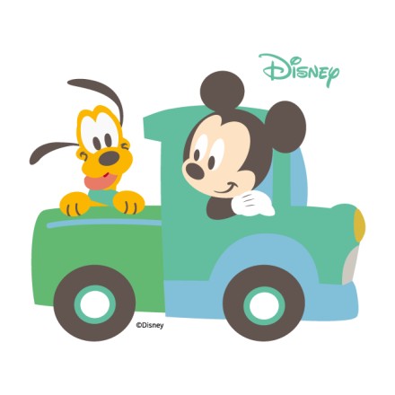 Goofy & Mickey Mouse σε ένα μικρό αμαξάκι