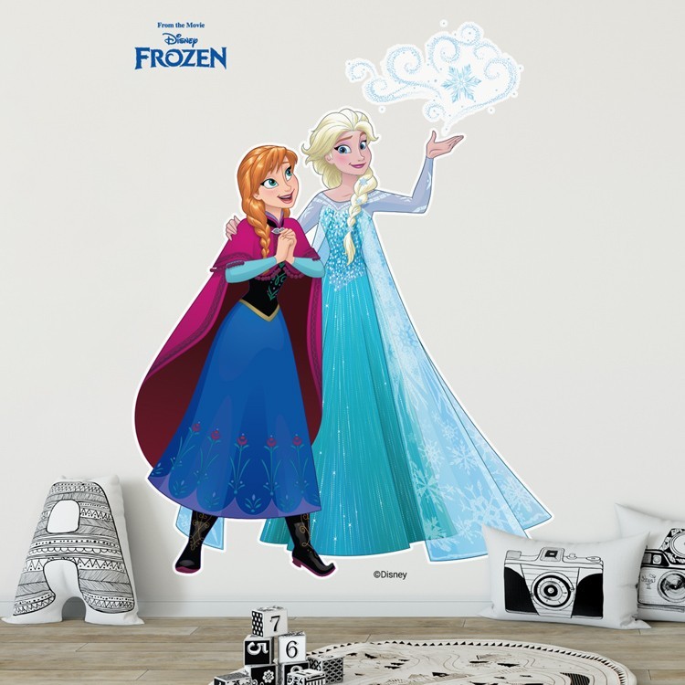 Αυτοκόλλητο Τοίχου Η Έλσα και η Άννα, Frozen..!