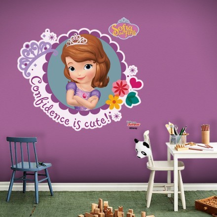 Confidence is cute, Sofia the First Αυτοκόλλητο Τοίχου